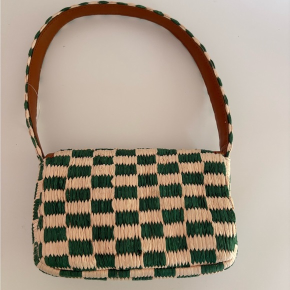 NWOT Anthropologie The Fiona Shoulder Bag: Raffia Edition - Picture 6 of 14